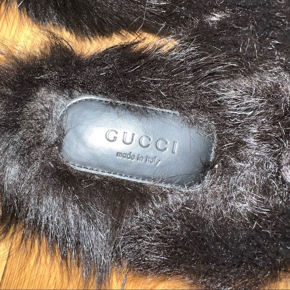 GUCCI ZEBRA FUR PRINCETOWN MULES SLIDE INS - Picture 9 of 9